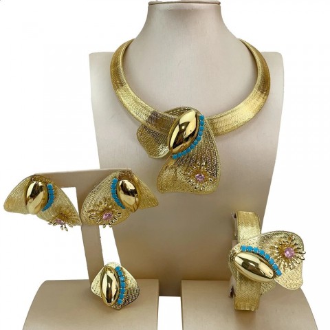 Unique Brazilian Handcrafted Flower Jewelry Sets for Women - High Quality & Stylish FHK20760