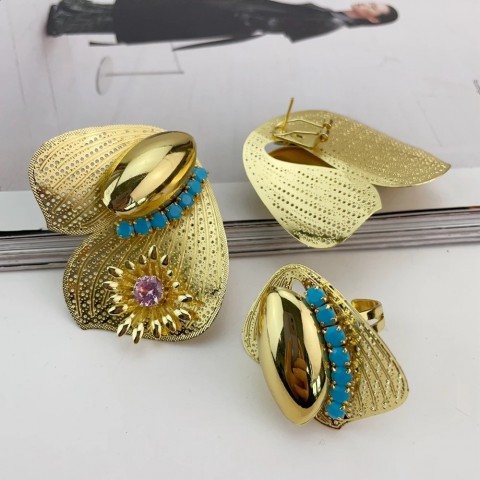 Unique Brazilian Handcrafted Flower Jewelry Sets for Women - High Quality & Stylish FHK20760