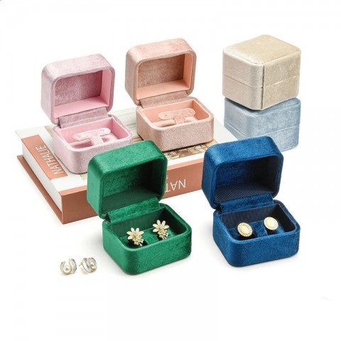 Luxury Plush Velvet Jewelry Box for Women - Multifunctional Storage & Display Case