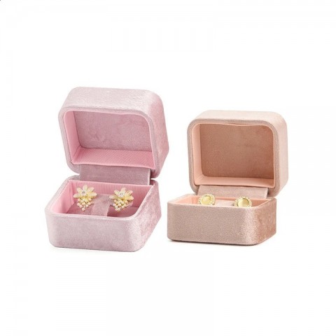 Luxury Plush Velvet Jewelry Box for Women - Multifunctional Storage & Display Case