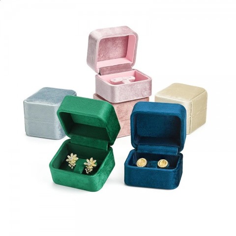 Luxury Plush Velvet Jewelry Box for Women - Multifunctional Storage & Display Case