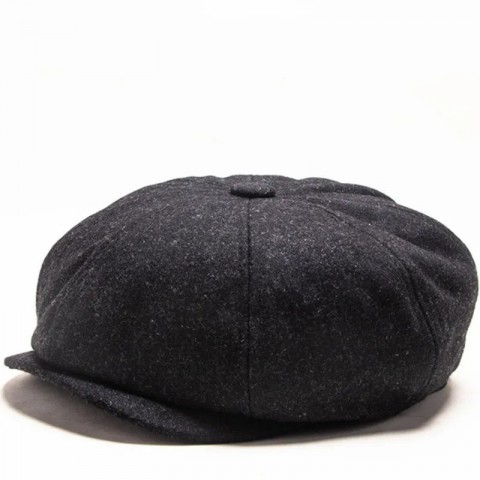 Winter Wool Beret for Men - Chic Fashion Felt Hat with Warmth
