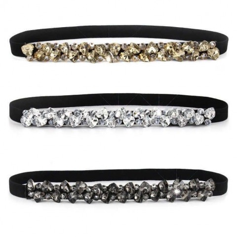 Elegant Women's Crystal Rhinestone Belt - Thin Waist Stylish Accessories J23 Dhibr