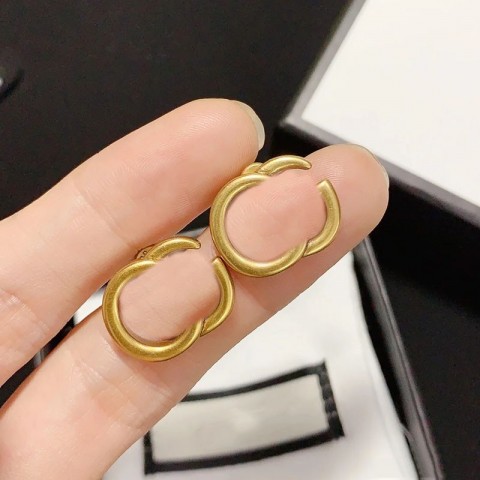 Luxury 14K Gold Plated Stud Earrings for Women