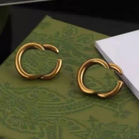 Luxury 14K Gold Plated Stud Earrings for Women