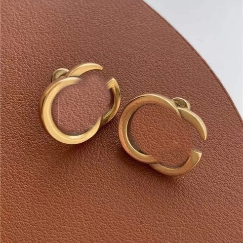 Luxury 14K Gold Plated Stud Earrings for Women