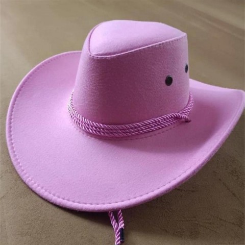 Western Style Beret Hat with Wide Brim for Women - Summer Sun Protection