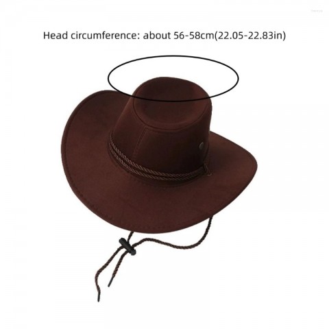 Western Style Beret Hat with Wide Brim for Women - Summer Sun Protection