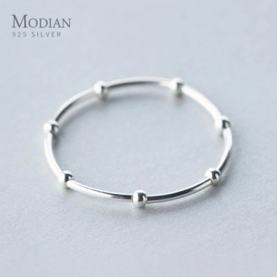 Modian Sterling Silver Adjustable Bangle for Women - Stylish and Customizable