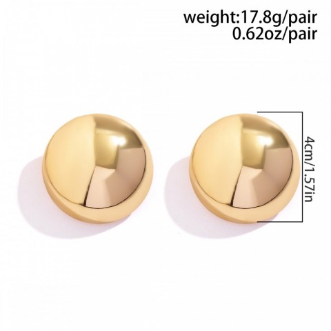 Charm Ingemark Women's Vintage Gold Steampunk Ball Stud Earrings