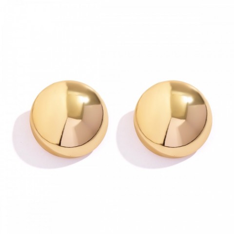 Charm Ingemark Women's Vintage Gold Steampunk Ball Stud Earrings