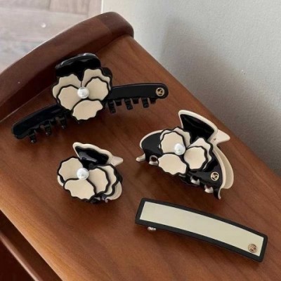 Acetic Acid Camilla Claw Clip - Stylish Flower Hair Accessory for Women & Girls