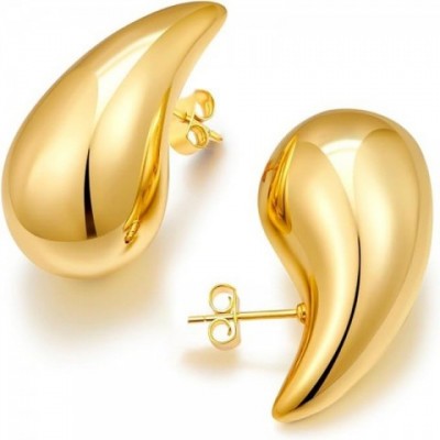 Elegant 18K Gold Plated Teardrop Earrings for Women