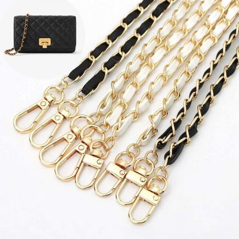 Designer Anchor Chain Key Ring in Metal with PU Leather Strap