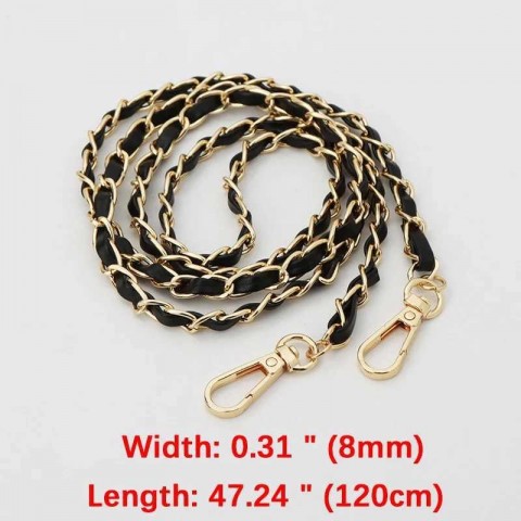 Designer Anchor Chain Key Ring in Metal with PU Leather Strap