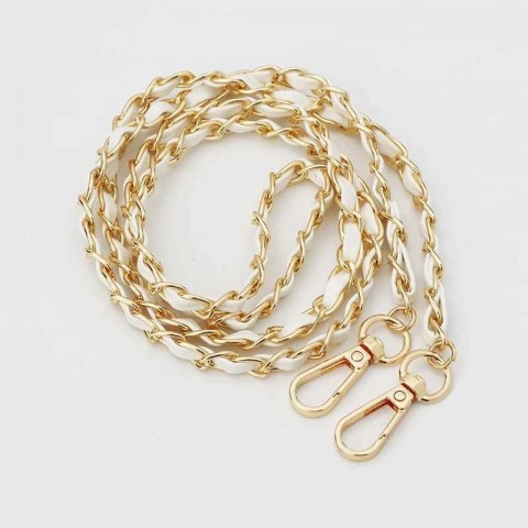 Designer Anchor Chain Key Ring in Metal with PU Leather Strap