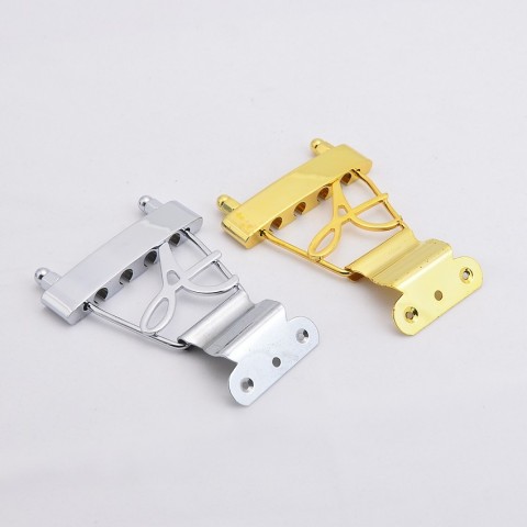 guitarfamily 4-String Trapeze Tailpiece in Chrome for Archtop Jazz Bass