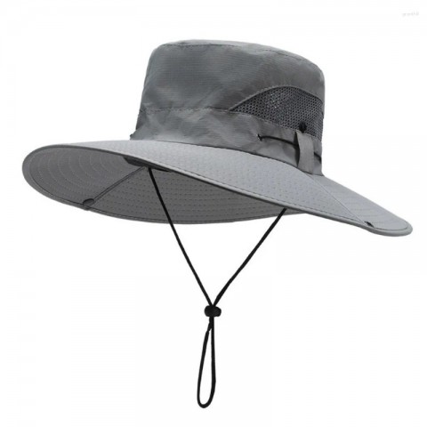 Beret Bucket Hat for Men - Wide Brim Sun Protection & Breathable Design