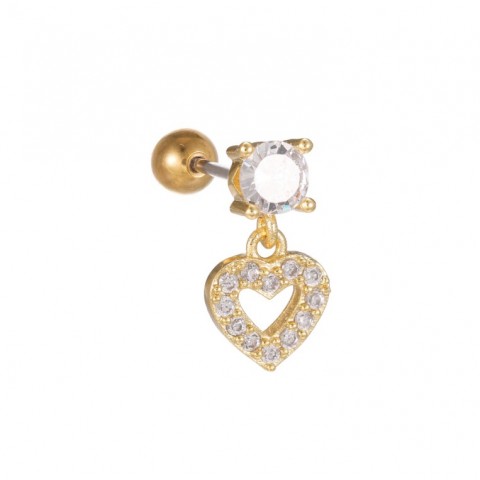 Stylish Geometric Copper Zircon Stud Earrings for Women - Wedding Gift H25116