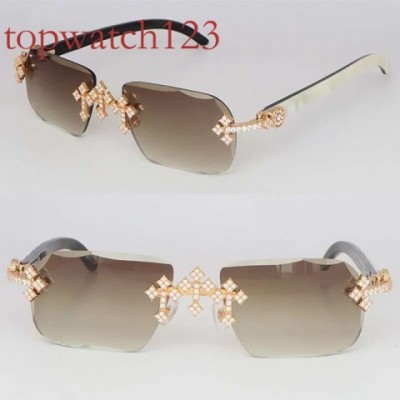 New 3524012 Rimless Sun Glasses with Moissanite Set