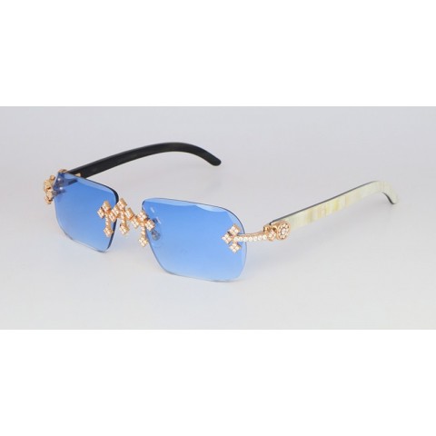 New 3524012 Rimless Sun Glasses with Moissanite Set