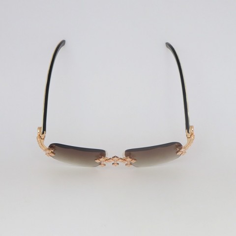 New 3524012 Rimless Sun Glasses with Moissanite Set