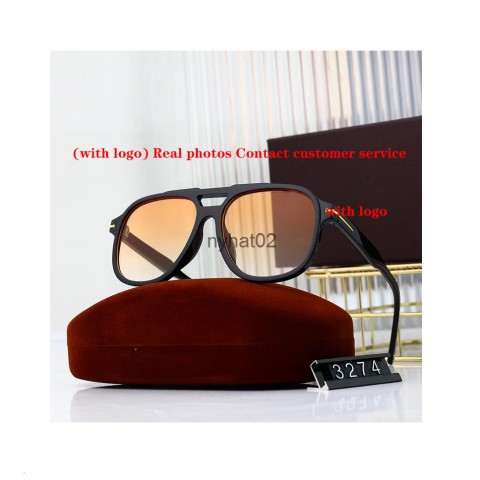 Luxury Designer Ford Polarized Sport Sunglasses - Black & Orange for Men & Women