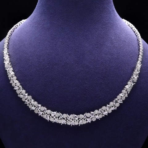 Luxury 4-Piece Women's Wedding Jewelry Set with Cubic Zirconia for Special Occasions Dubai Saudi Arabia