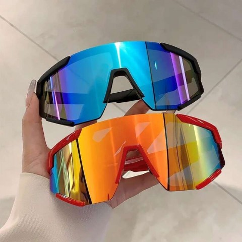 Oversized Designer Sun Glasses for Men and Women, Anti-UV Protection, PC Frame, Gradient Lenses