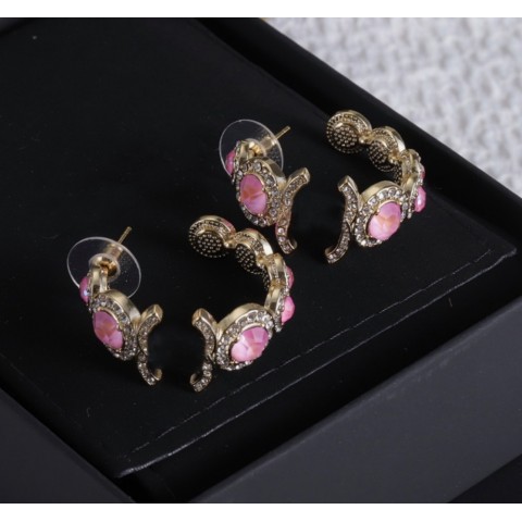 215FIT Exquisite E Letter Designer Earrings, Women's Sterling Silver Studs