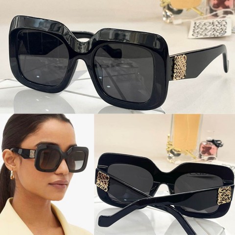 Acetate Fiber Designer Sunglasses LW40035 - Women's Trendy Square Frame