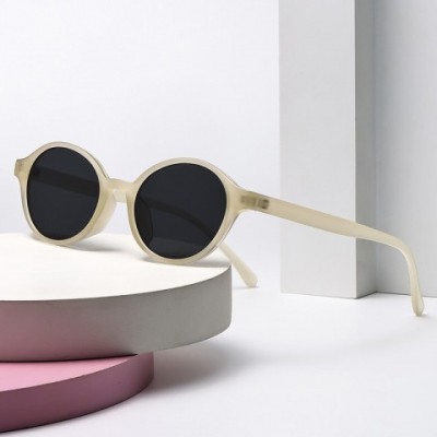 Retro Oval Frame PC Sunglasses for Men and Women 2024 UV380 Protection