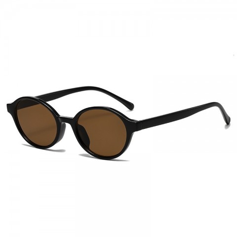 Retro Oval Frame PC Sunglasses for Men and Women 2024 UV380 Protection