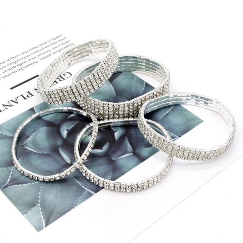 Exquisite Silver Artificial Diamond Anklets for Women - Multi-Level Fashion Foot Jewelry