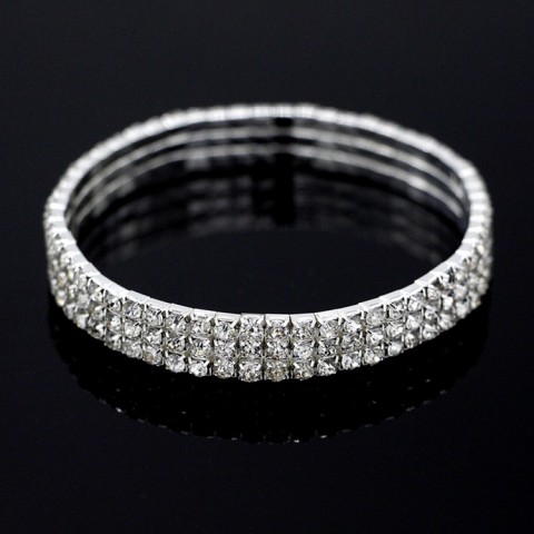 Exquisite Silver Artificial Diamond Anklets for Women - Multi-Level Fashion Foot Jewelry