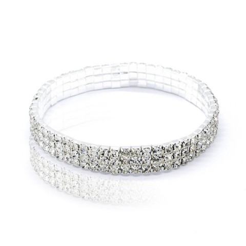 Exquisite Silver Artificial Diamond Anklets for Women - Multi-Level Fashion Foot Jewelry