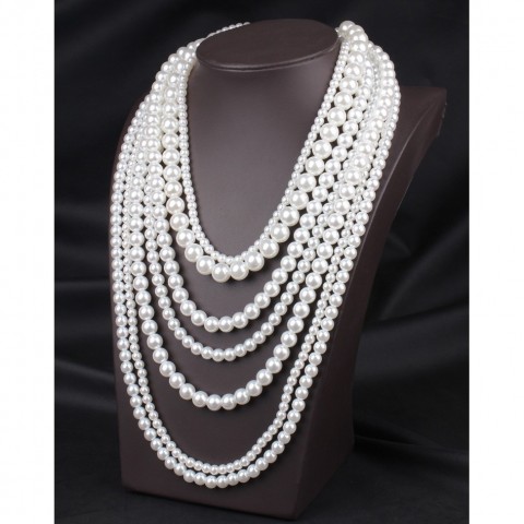 Luxury Personalized Antique Silver Plated Chunky Pink Pendant Necklace for Men