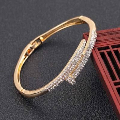 Women's Classic Geometric Agate Bangle Bracelet with Black Main Stone