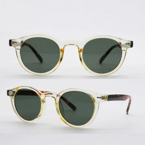 Retro Round Bluehawk Sunglasses for Men - PC Frame, Far Sight, Casual Style