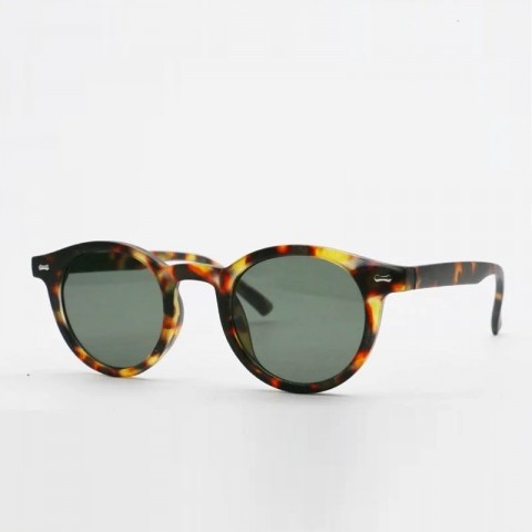 Retro Round Bluehawk Sunglasses for Men - PC Frame, Far Sight, Casual Style