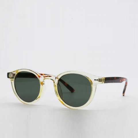 Retro Round Bluehawk Sunglasses for Men - PC Frame, Far Sight, Casual Style
