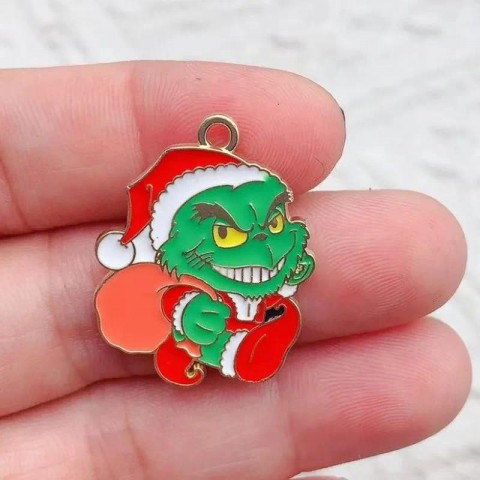 Christmas Charms 10Pcs DIY Jewelry Making Set for Earrings Necklaces Bracelets