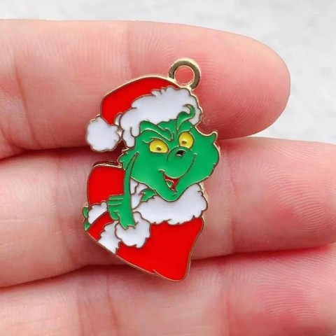 Christmas Charms 10Pcs DIY Jewelry Making Set for Earrings Necklaces Bracelets