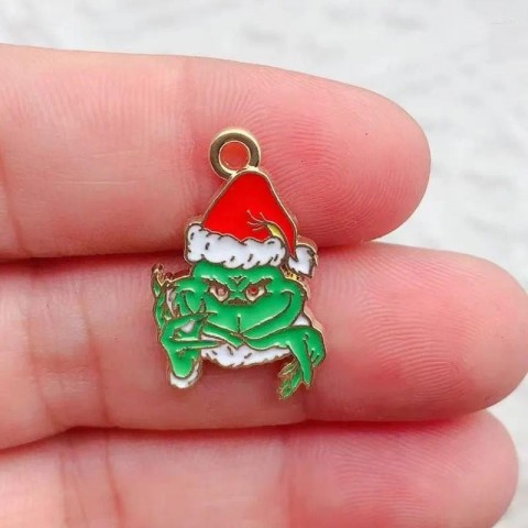 Christmas Charms 10Pcs DIY Jewelry Making Set for Earrings Necklaces Bracelets