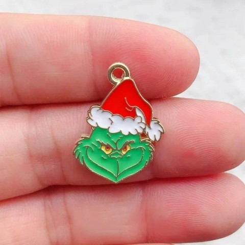 Christmas Charms 10Pcs DIY Jewelry Making Set for Earrings Necklaces Bracelets