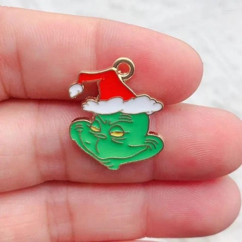 Christmas Charms 10Pcs DIY Jewelry Making Set for Earrings Necklaces Bracelets