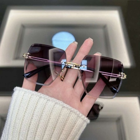 Brand Retro Square Sunglasses for Men and Women, UV380 Protection, Mixed Colors