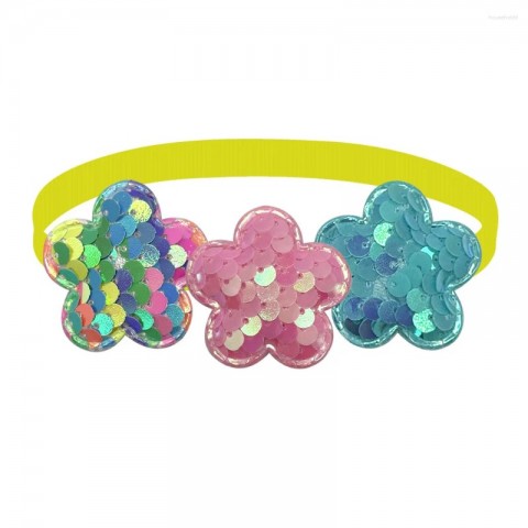 Dog Fashion Accessories 50/100Pcs Flowers Bow Tie & Pet Collar for Small Pups