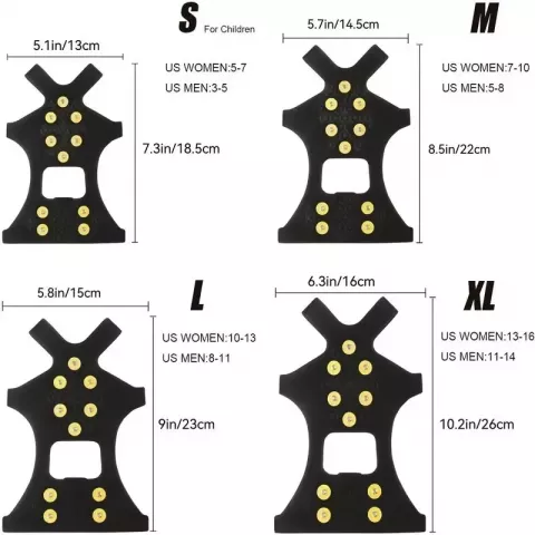Thermo Plastic Elastomer Climbing Shoes Spikes for Anti-Skid Snow and Ice Protection