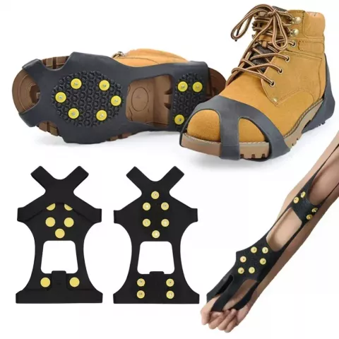 Thermo Plastic Elastomer Climbing Shoes Spikes for Anti-Skid Snow and Ice Protection